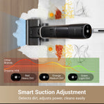Load image into Gallery viewer, Dreame H14 vacuum showing power adjustment for different dirt types on hard floor.
