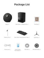 Load image into Gallery viewer, Dreame L20 Ultra package list: vacuum, charging dock, cleaning accessories.
