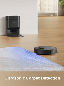 Dreame L10s Plus Robot Vacuum with ultrasonic carpet detection functionality